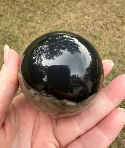 Volcano Agate Sphere UV Reactive #5