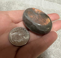 Orange & Pink Labradorite Palmstone #6