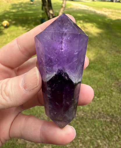 Double Terminated Phantom Amethyst Scepter Wand #1