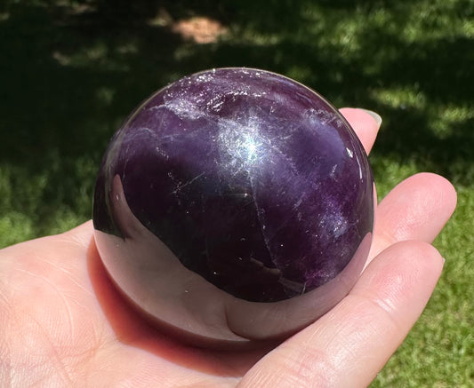 Deep Purple Fluorite Sphere #2