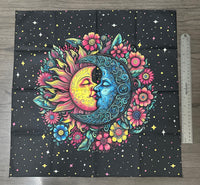 Moon, Sun & Flowers Altar/Tarot Cloth