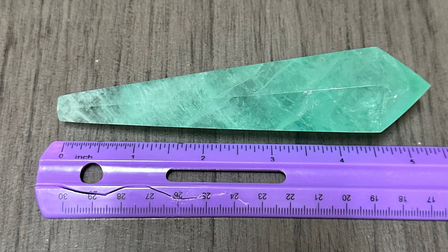 Neon Green Fluorite Scepter #4