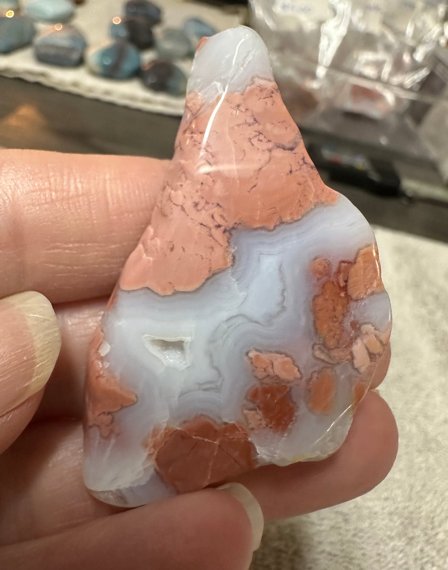 Pink Agate Freeform #25