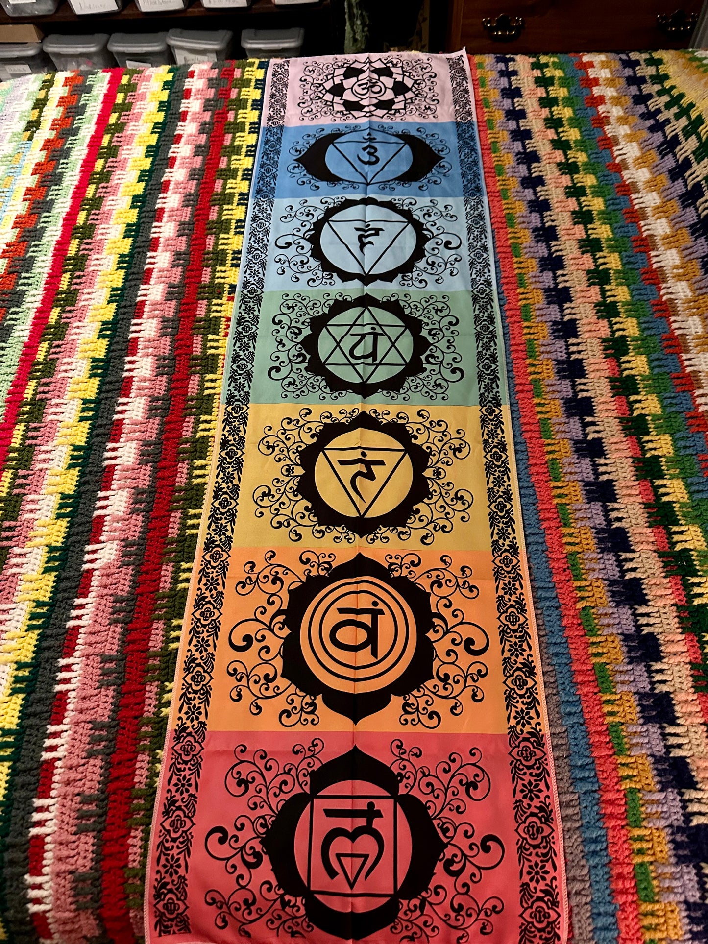 Chakra Meditation Yoga Tapestry