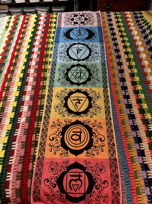 Chakra Meditation Yoga Tapestry