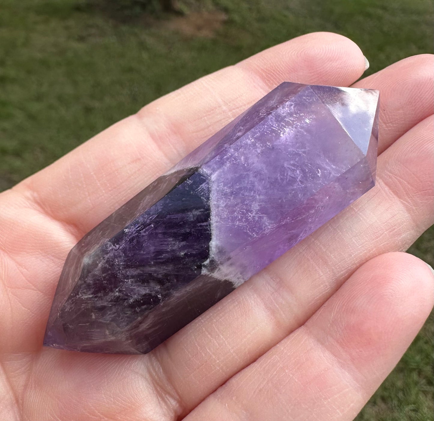 Double Terminated Phantom Amethyst Scepter Wand #11