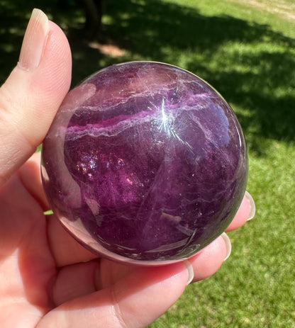 Deep Purple Fluorite Sphere #1