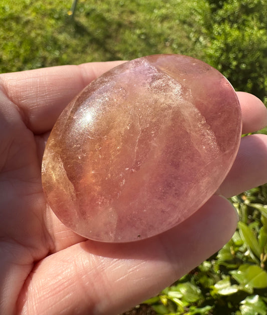 Fluorite Palm Stone #5