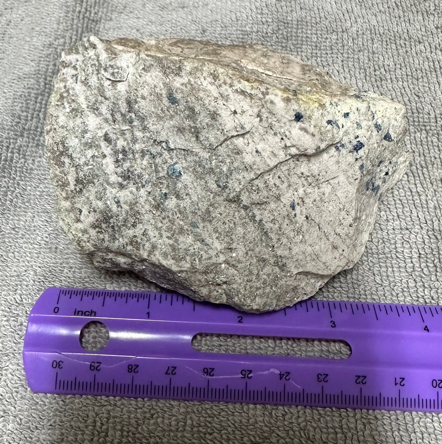 Lazulite & Pyrite in Matrix, Graves Mountain