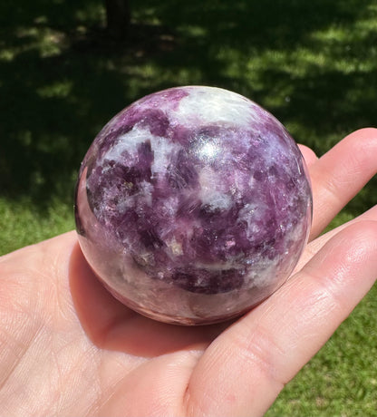 Spark Lepidolite Sphere #1