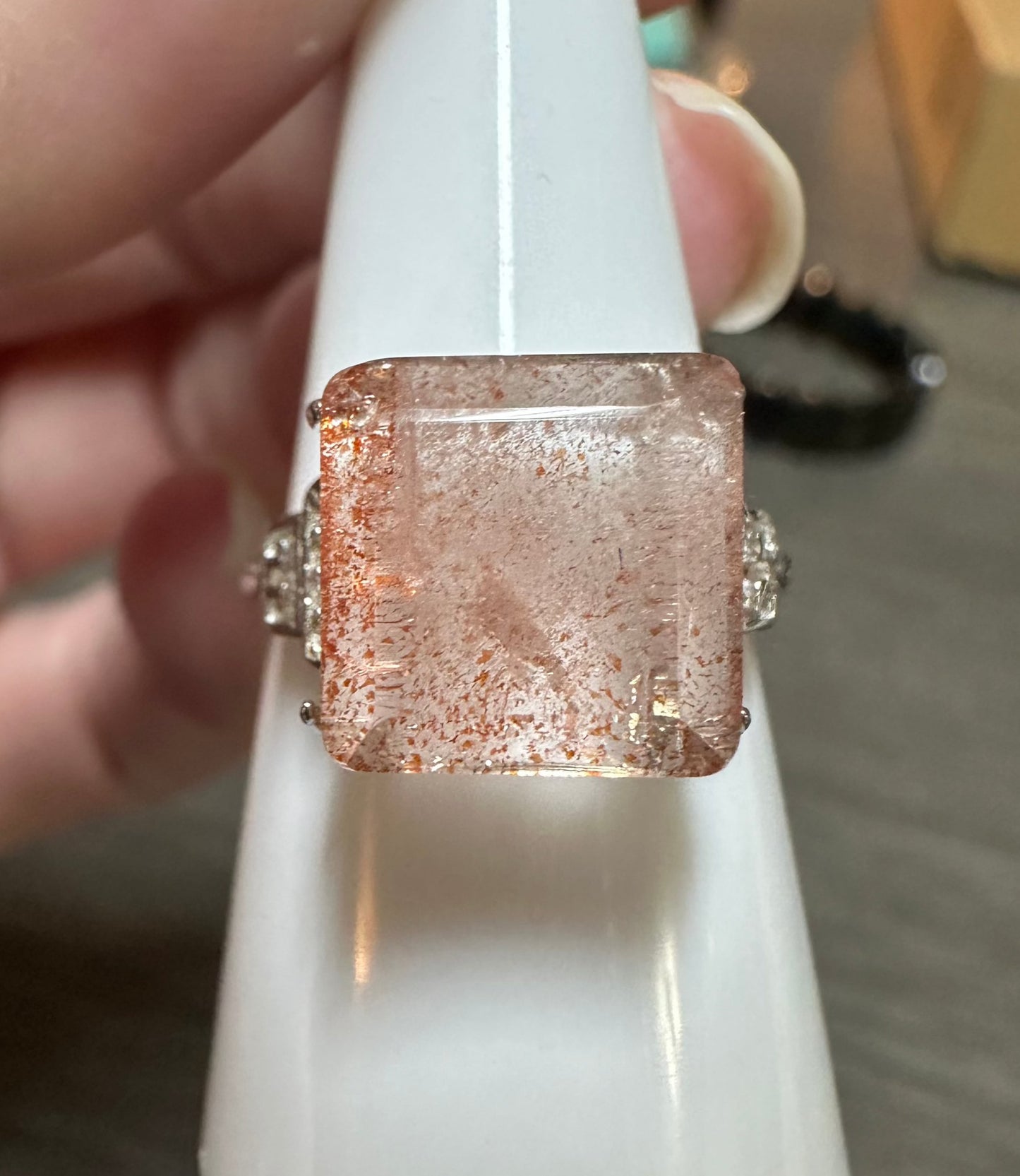 Sterling 925 Super 7 Strawberry Quartz Ring #11