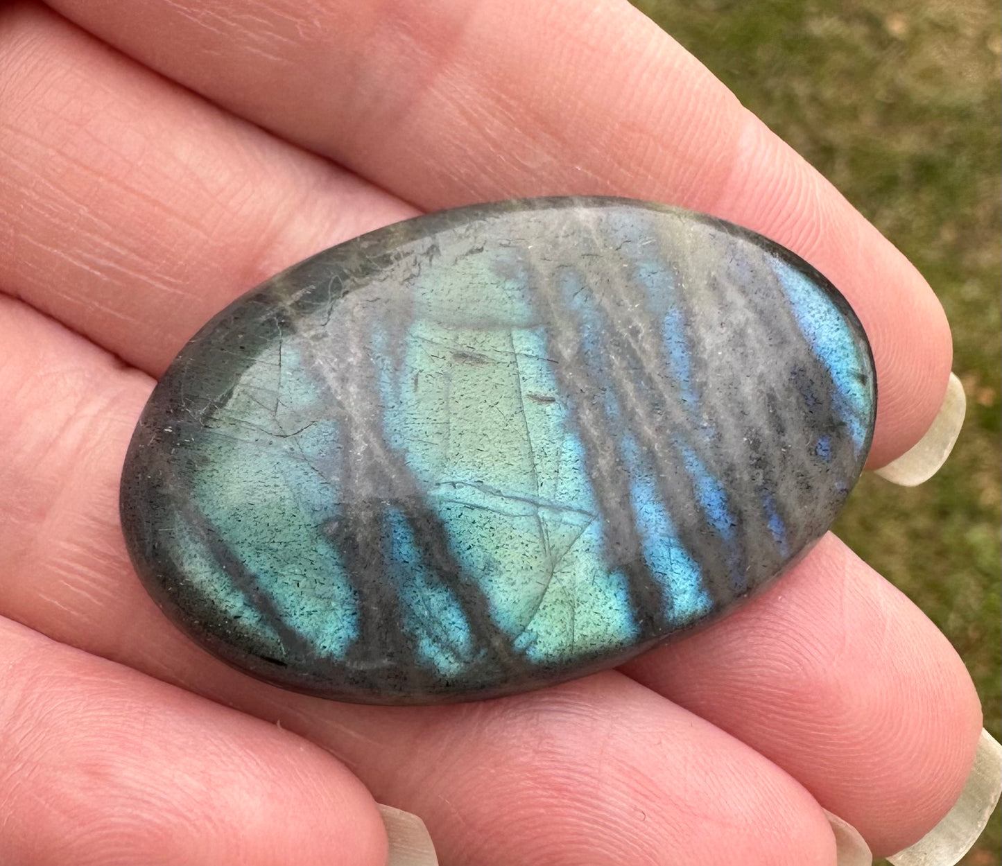 Oval Labradorite Cabochon 27a