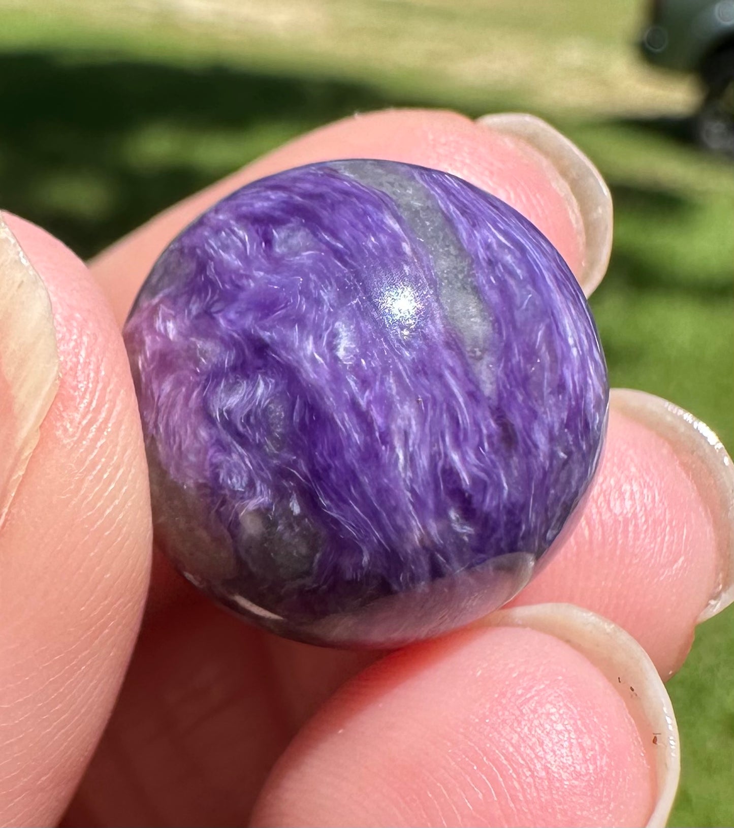 Gem Grade Charoite Sphere #4