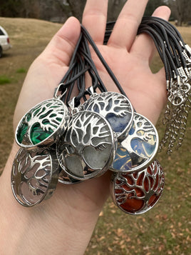 Tree of Life Gemstone Necklaces