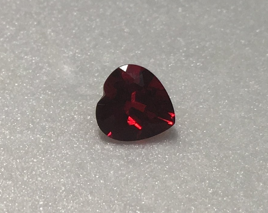 Red 7mm Heart Helenite 1.10ct