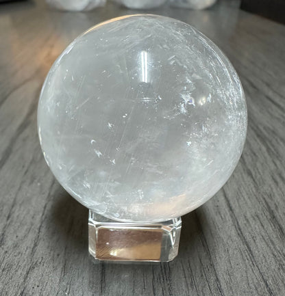 White Calcite Rainbow Sphere #2