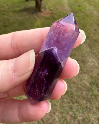 Double Terminated Phantom Amethyst Scepter Wand #24