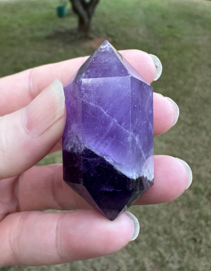 Double Terminated Phantom Amethyst Scepter Wand #14