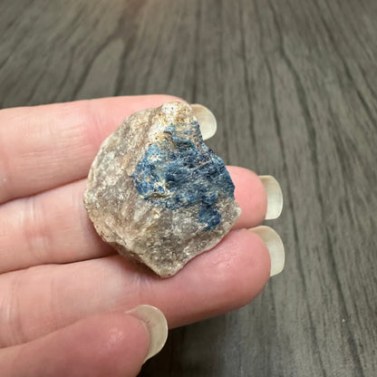 Lazulite Specimen from Graves Mountain Ga in Case