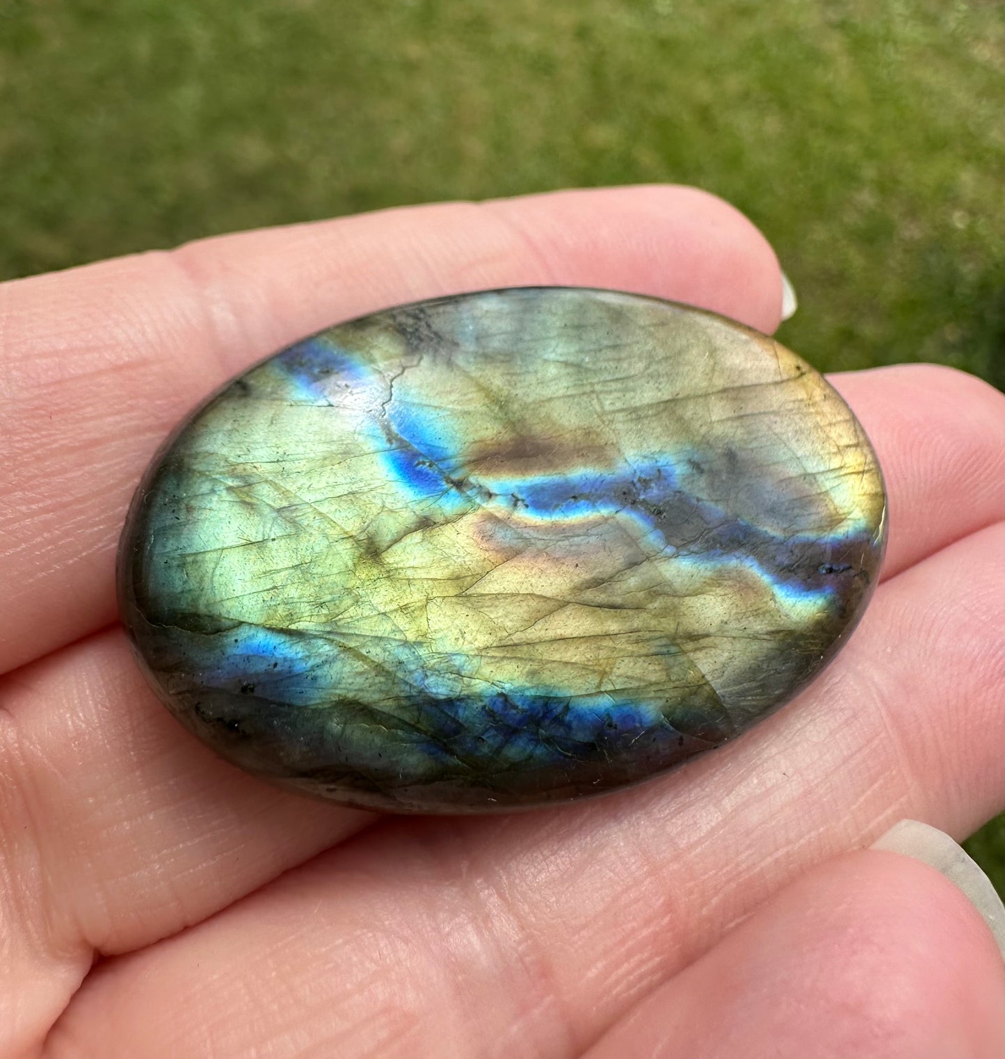 Oval Labradorite Cabochon 20a