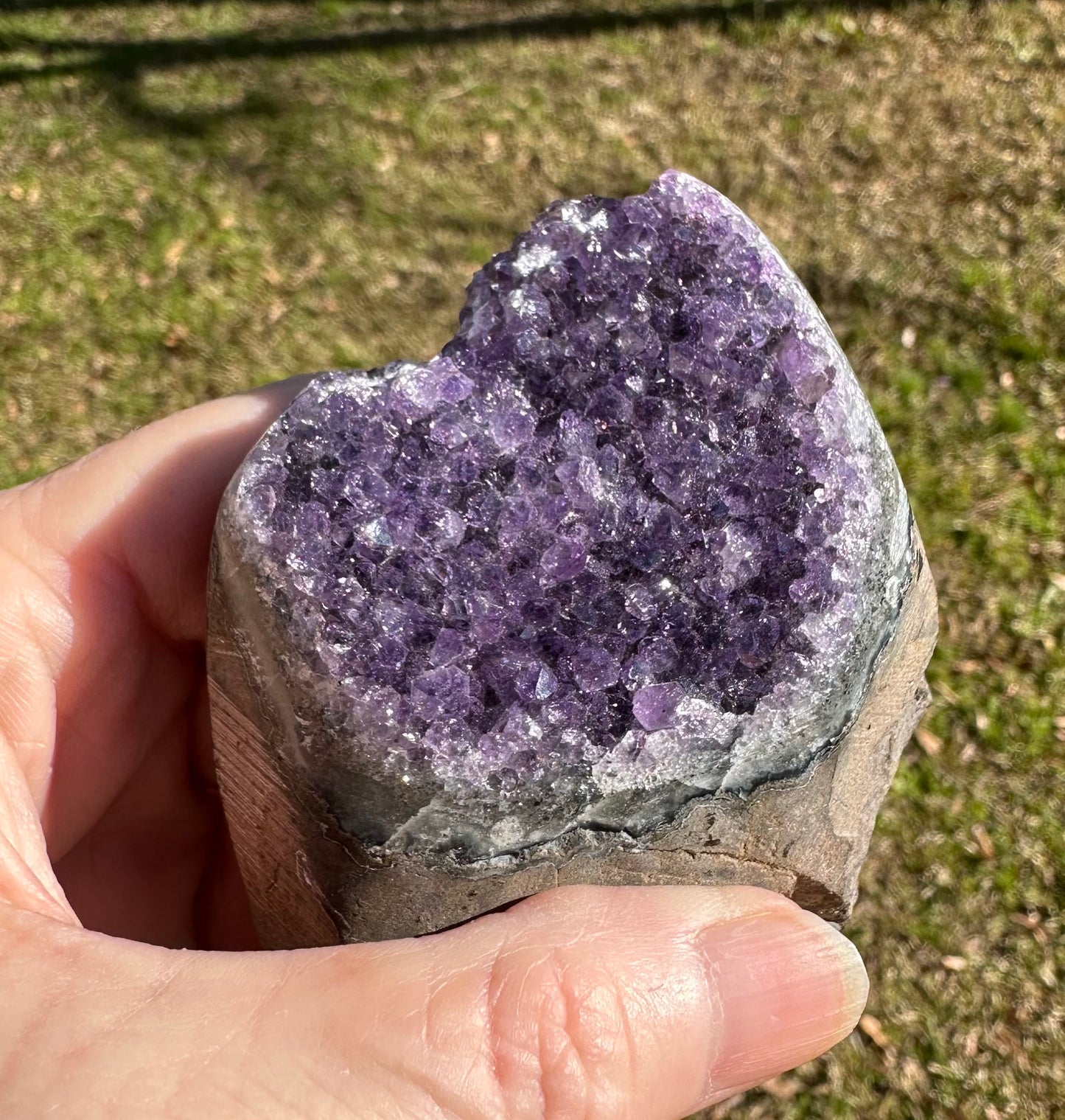 Amethyst Cut Base with Stand