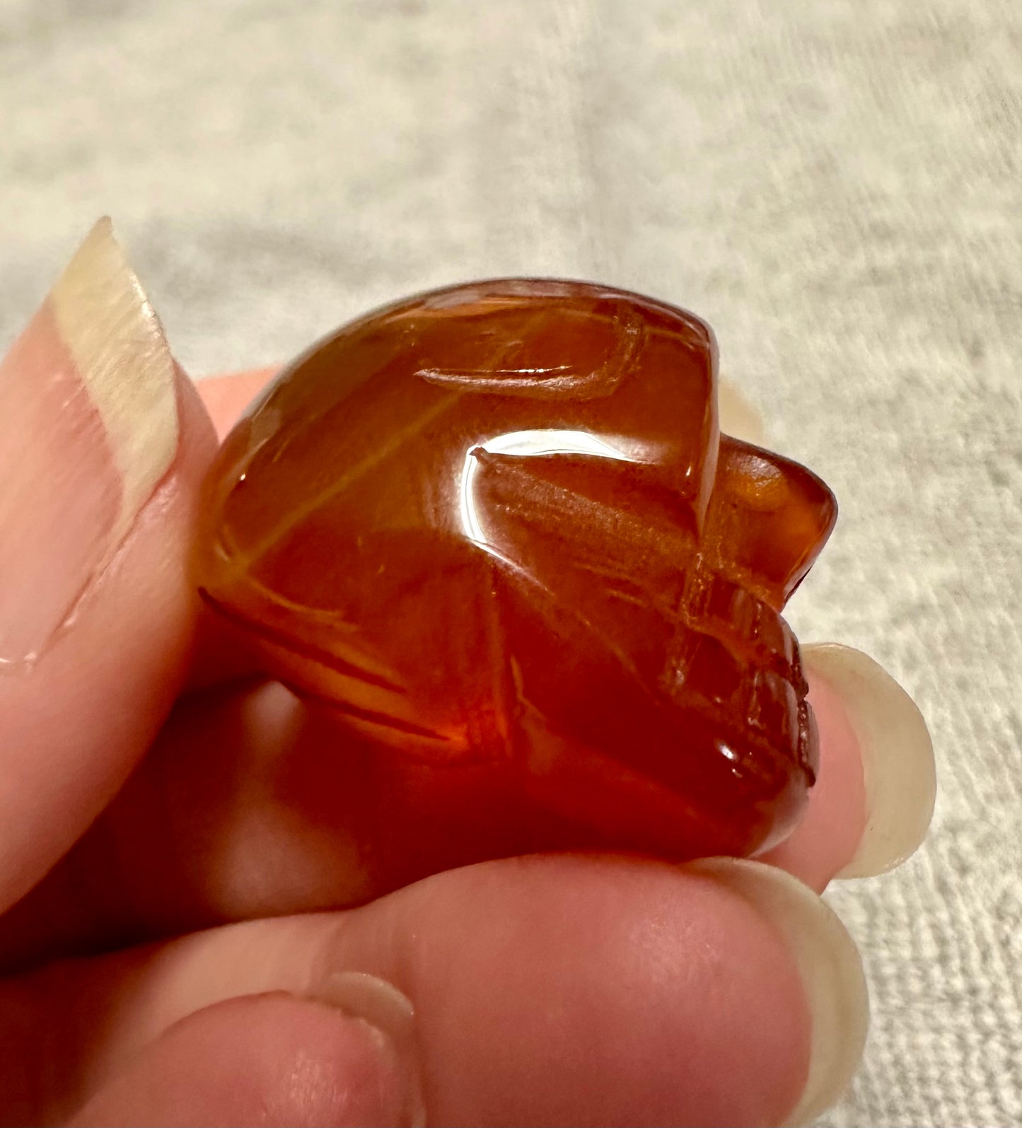 Carnelian Skull