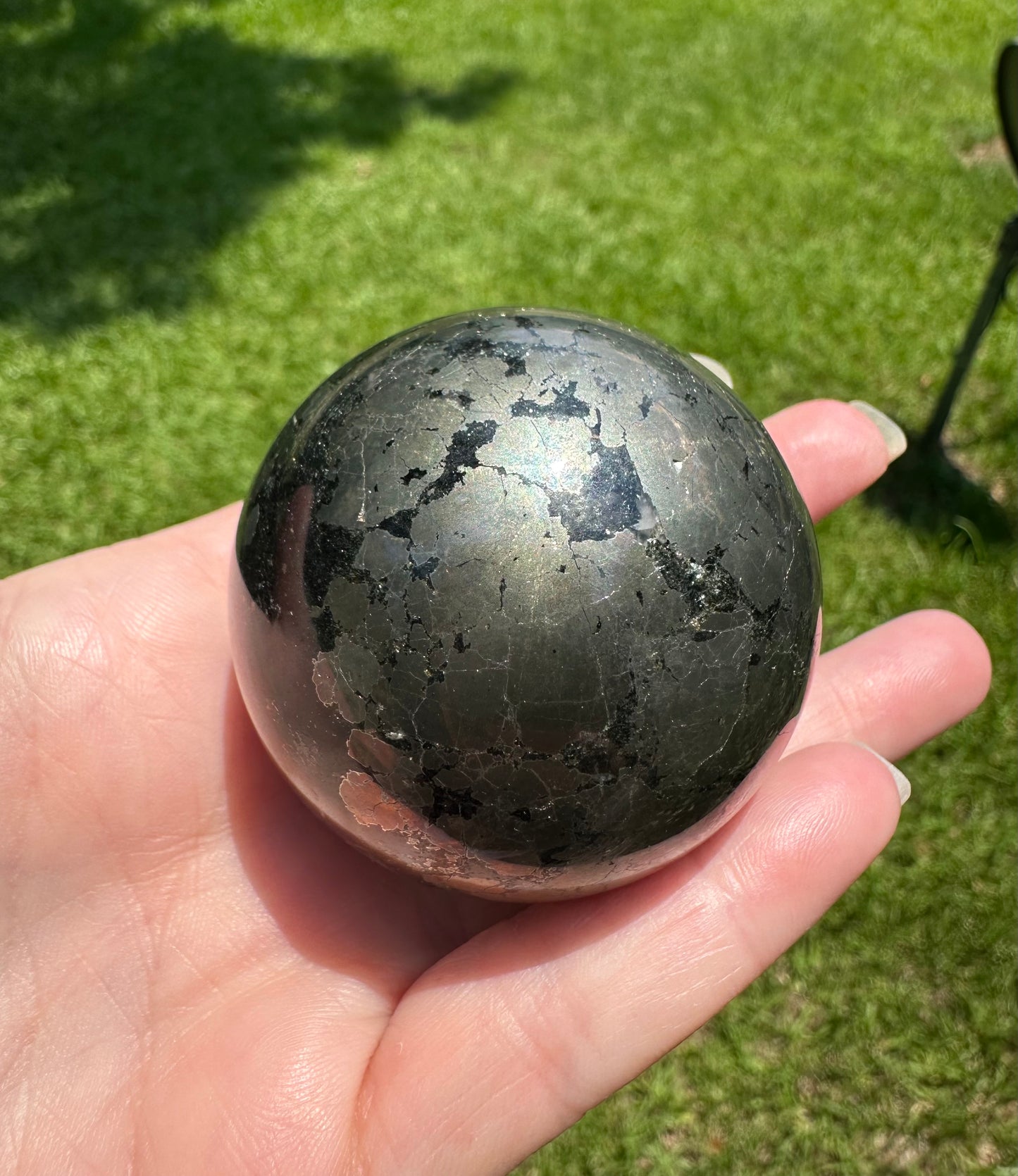 Black Pyrite Sphere 52.25mm #4