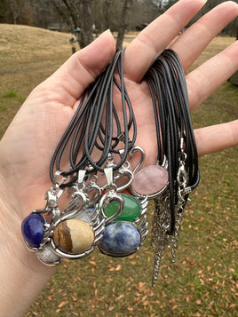 Swan Gemstone Necklaces