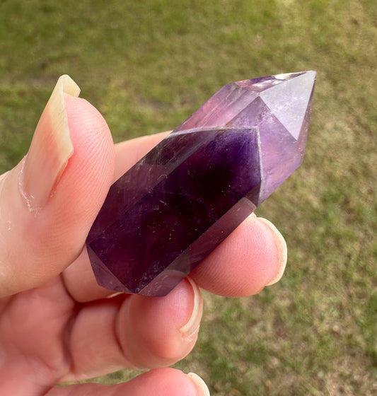 Double Terminated Phantom Amethyst Scepter Wand #25