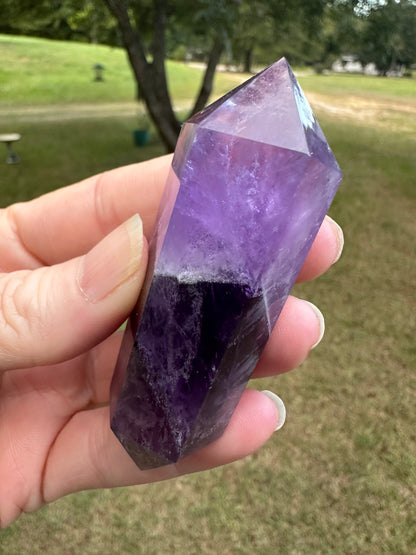 Double Terminated Phantom Amethyst Scepter Wand #13