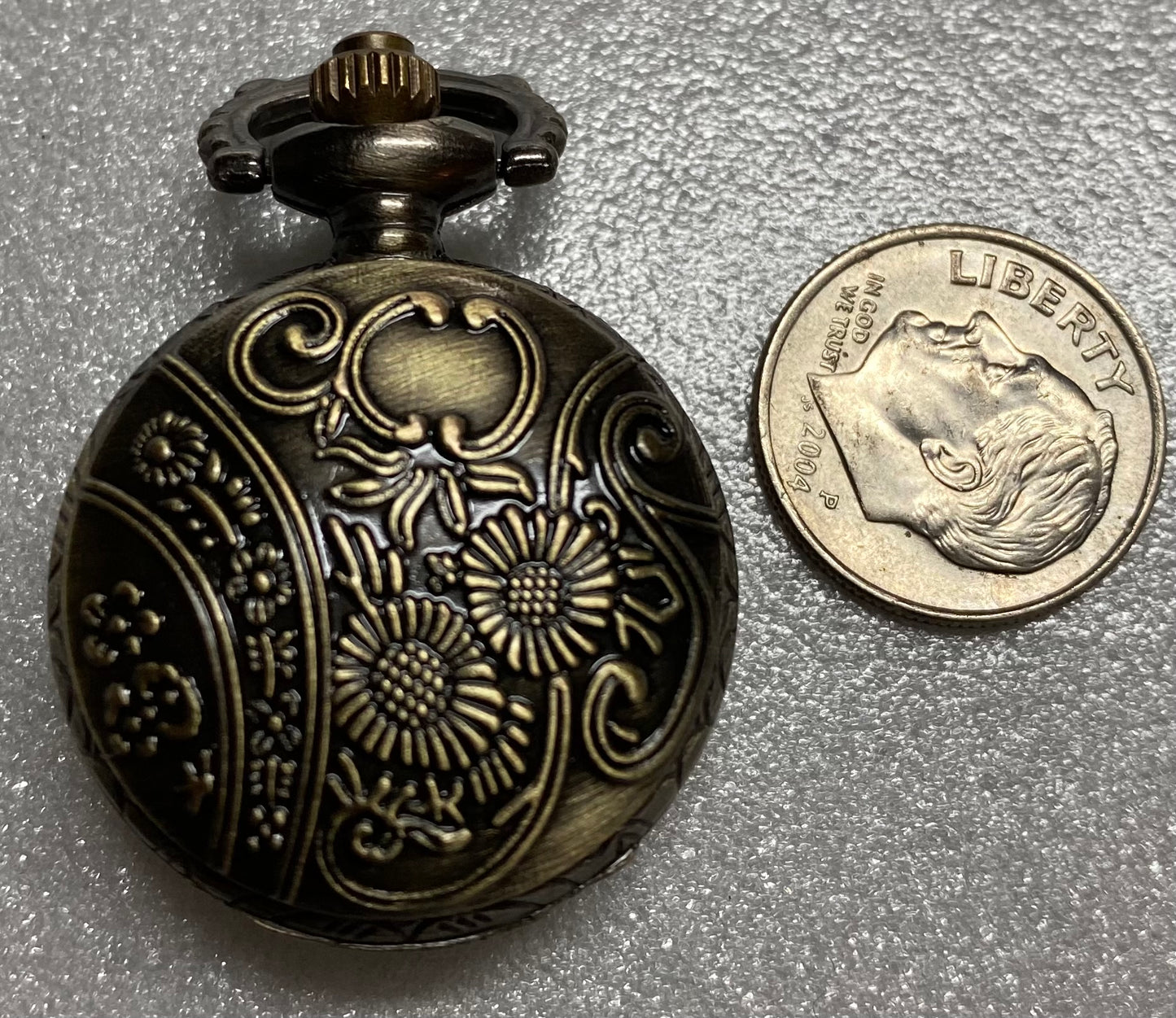 Decorative Flip Pocket Watch, Works