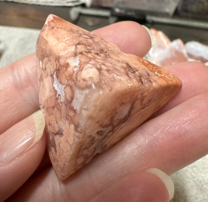 Pink Agate Freeform #17