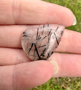 Black Rutile Cabochon #7