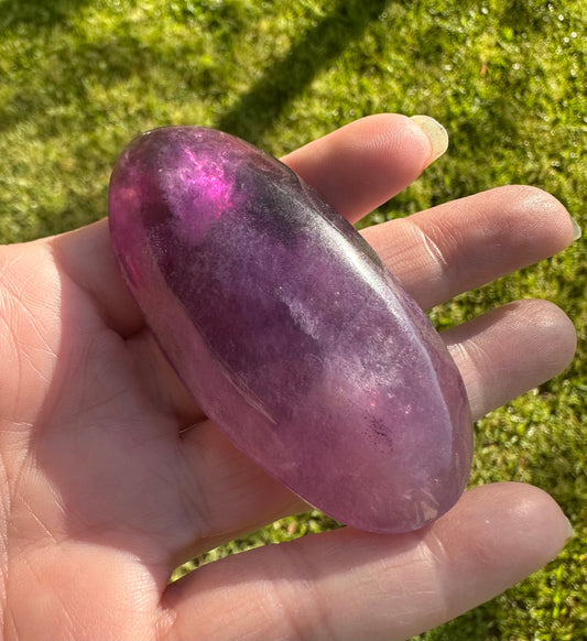 Fluorite Palm Stone #6