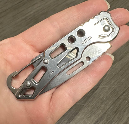 Silver Pocket Knife with Slick Design