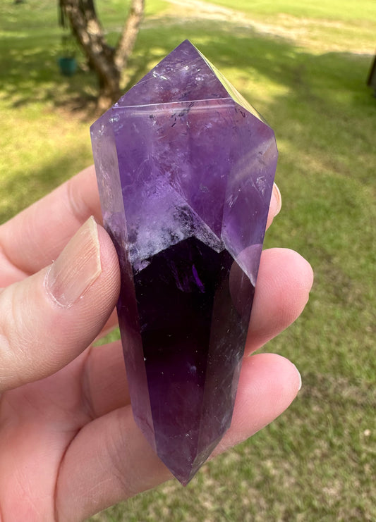 Double Terminated Phantom Amethyst Scepter Wand #2