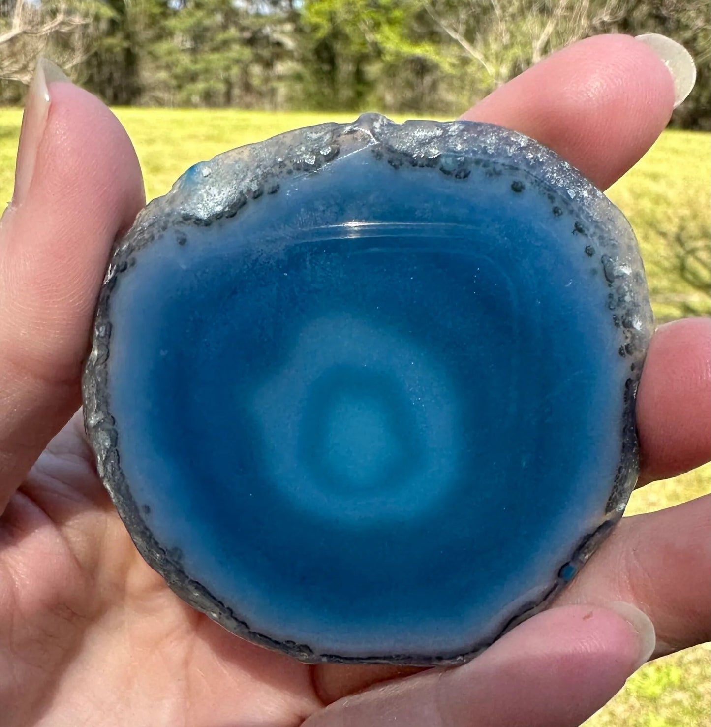 Blue Agate Slice #28