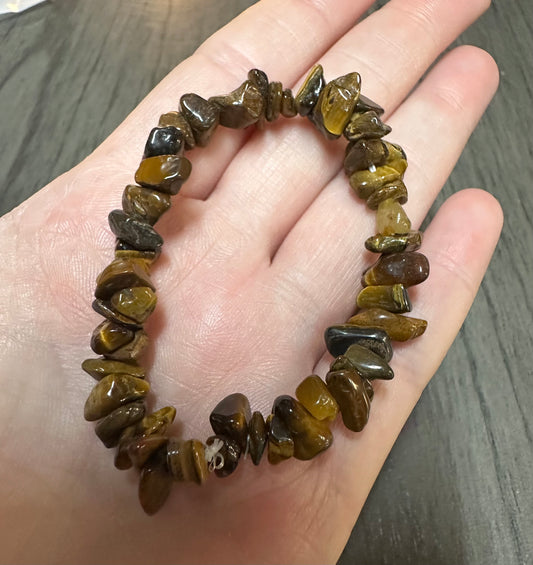 Trendy Gemstone Chip Bracelets