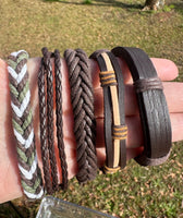 Brown Leather Bracelets