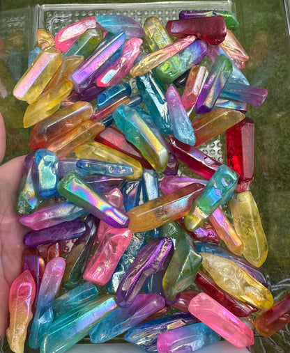 Aura Colorful Clear Quartz