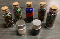 Mini Glass Jars with Beads