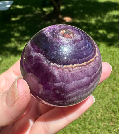 Deep Purple Fluorite Sphere #3