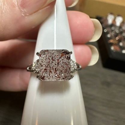 Sterling 925 Super 7 Strawberry Quartz Ring #13