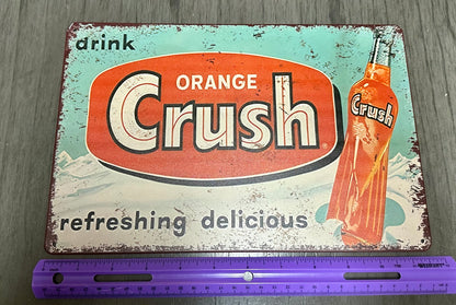 Orange Crush Replica Tin Sign