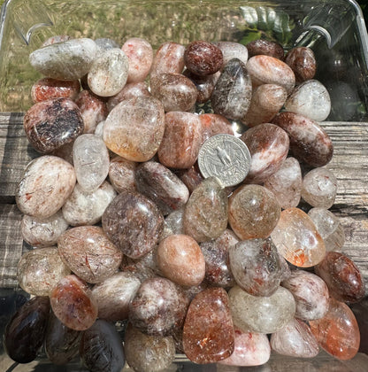 Rutilated Quartz Tumbles