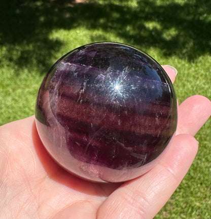 Deep Purple Fluorite Sphere #4