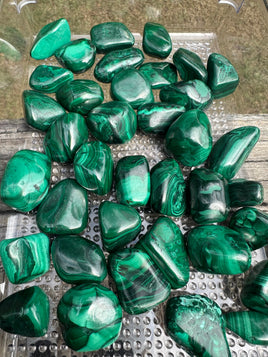 Natural Malachite Tumbles