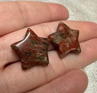 Brecciated Jasper Star Pair