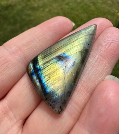 Long Triangle Labradorite Cabochon 23a