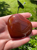 Carnelian Heart Palm Stone #3